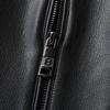 Men's Plus Size Fleece-Lined Stand Collar PU Leather Jacket