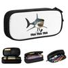 Tralalero Tralalaa Tiburon Italian Brainrot Pencil Case Fashion Pen Box Bag Kids Large Storage Office Gift Pencil Box