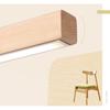 Natural Log Living Room Dining Room Pendant Lamp Word Long Strip Lamp