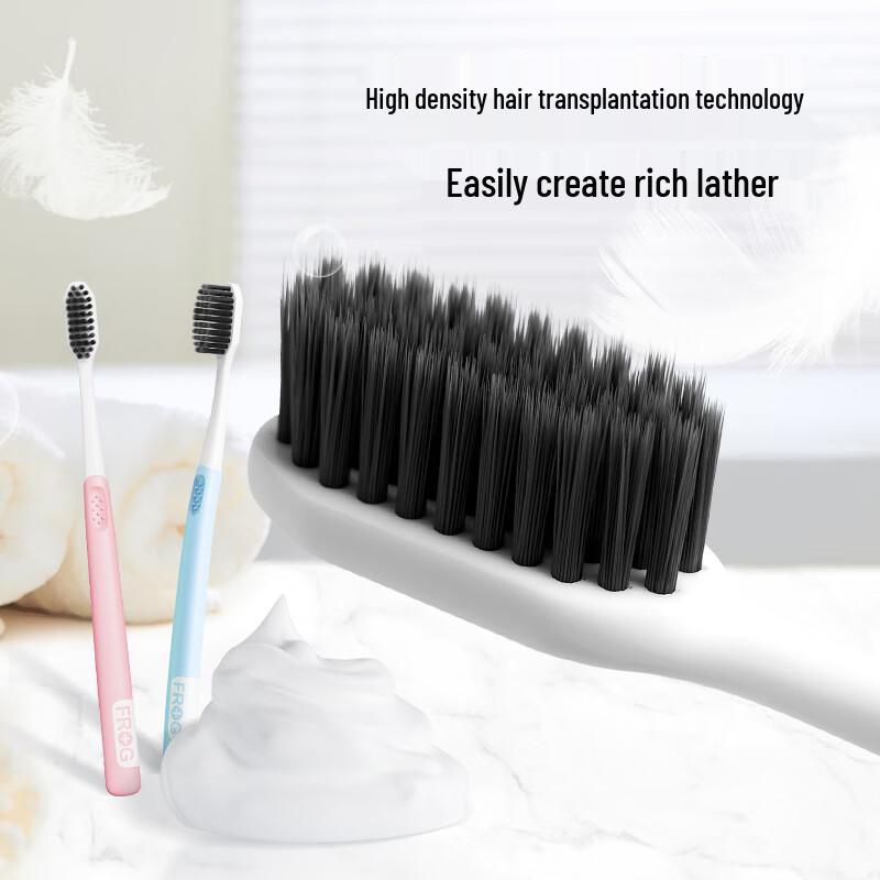FROG Charcoal Bristle Adult Toothbrush 5-Pack