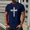 Modisches und einfaches Sommer-Trend-Streetwear-Herren-T-Shirt im Hiphop-Stil, locker und atmungsaktiv, reine Baumwolle, Herrenbekleidung