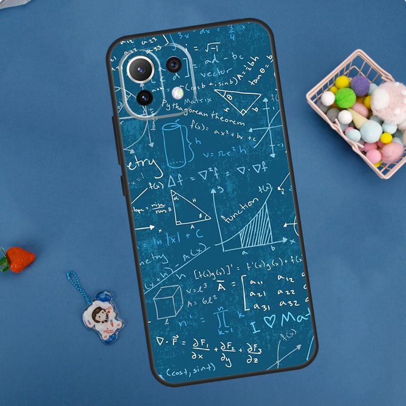Symbol Math Science Physics Formulas Case For Xiaomi 13 14 15 Ultra 11T 12T 13T 14T Pro POCO X7 Pro X3 X5 X6 M6 F5 F6 Pro Cover