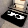 VIKAMA Ins Wind Cartoon Big Eyes Carpet Home Bathroom Personalized Trendy Cool Decoration Floor Mat Home Decoration