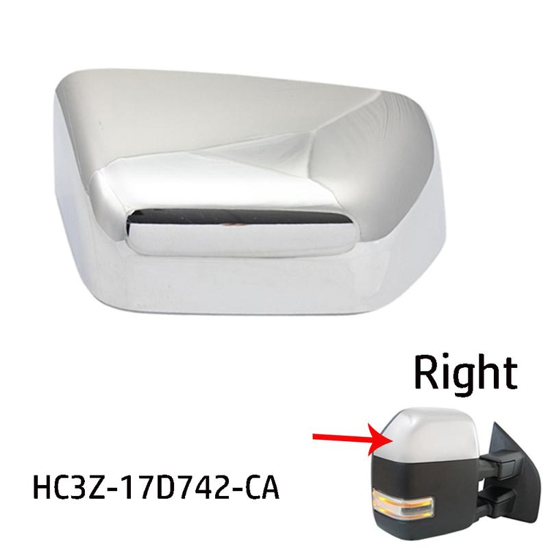 Car Right Side RearView Mirror Cover Cap FOR Ford Super Duty F250 F350 17-22 Chrome Mirror Cover Cap HC3Z-17D742-CA
