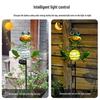 Dancing Frog Solar Crackle Ball Garden Stake Light
