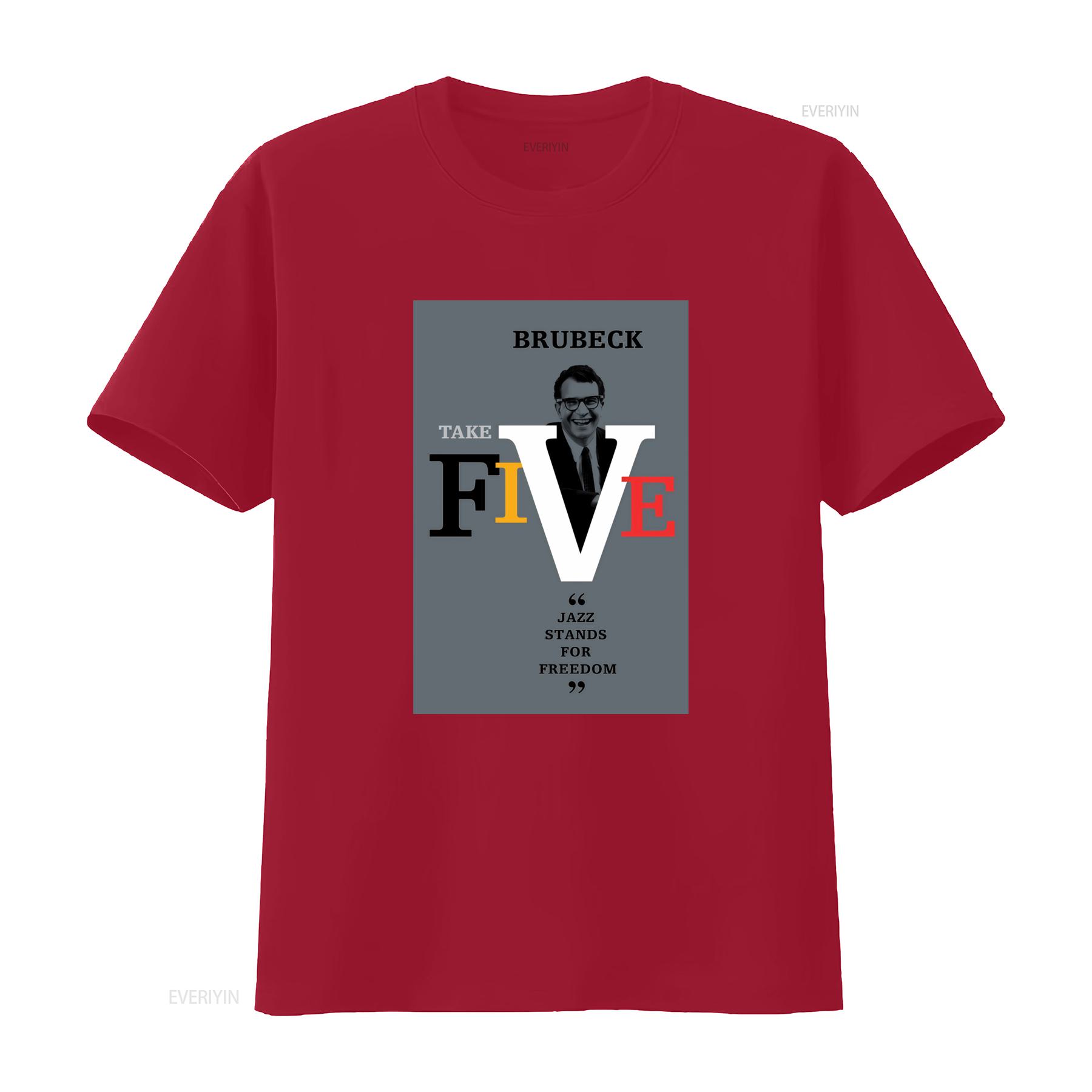 

Vintage Take Five by The Dave Brubeck Quartet Time Out Jazz Stands for Freedom T Shirt vintage Washed designer clothes S