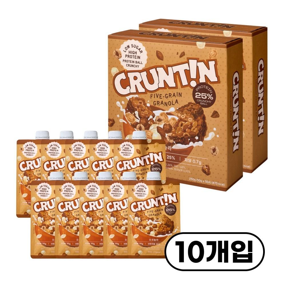 Crunteen Crunchball Protein Shake Five-Grain Nola 0g Sugar Large 2 Boxes 250g Ingredients: may be subject to change at the | 2 Boxes 250g