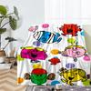 Mr. Men and Little Miss Theme Printed Blanket - Perfect for Couch, Bed, Travel & Outdoor Use | Machine Washable, Cozy & Durable.
