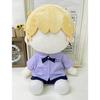 Niannyyhouse 40cm Plush Toy with Clothes, Bow Tie, Necktie, Dress Shirt, Skirt, Pants, School Uniform, and Accessories (Purple-2)