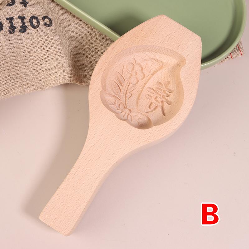 Manual Diy Wooden Steamed Bread Mold Moon Cake Fruit Biscuits Pasta Bag Steamed Stuffed Bun Tool Household Baking Artifact