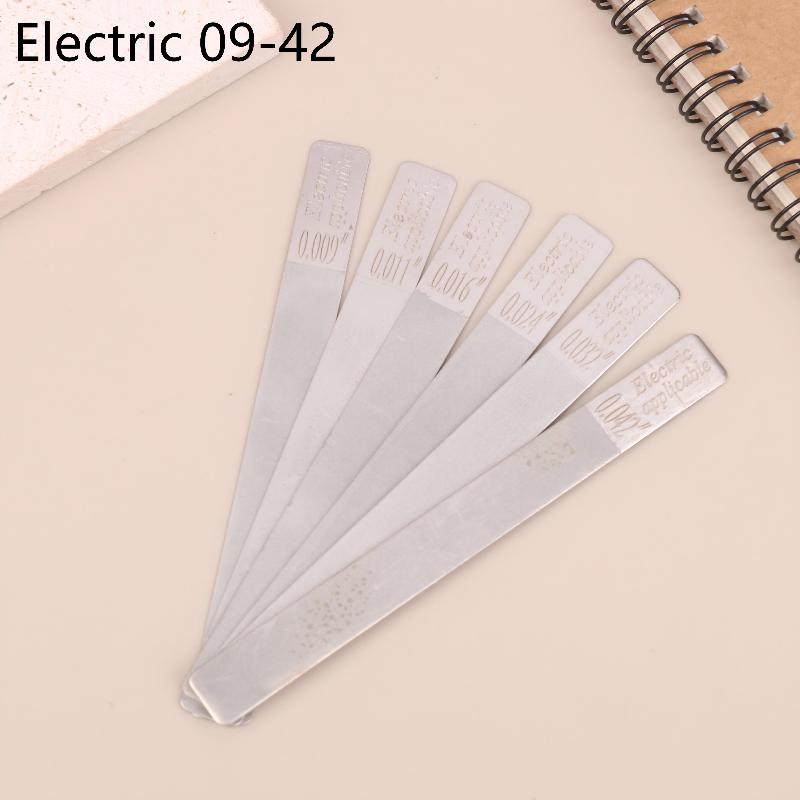 6Pcs/set Acoustic Guitar Nut Slotting Files Electric Guitar Bass Files For String Spacing Adjustment Nut Grinding Repair Tools