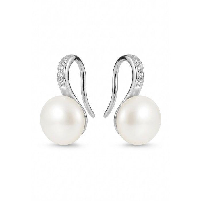 Earrings - Pearls & Colors - Freshwater Cultured Pearls - 925 Sterling Silver - AAA+ Quality - Hook System