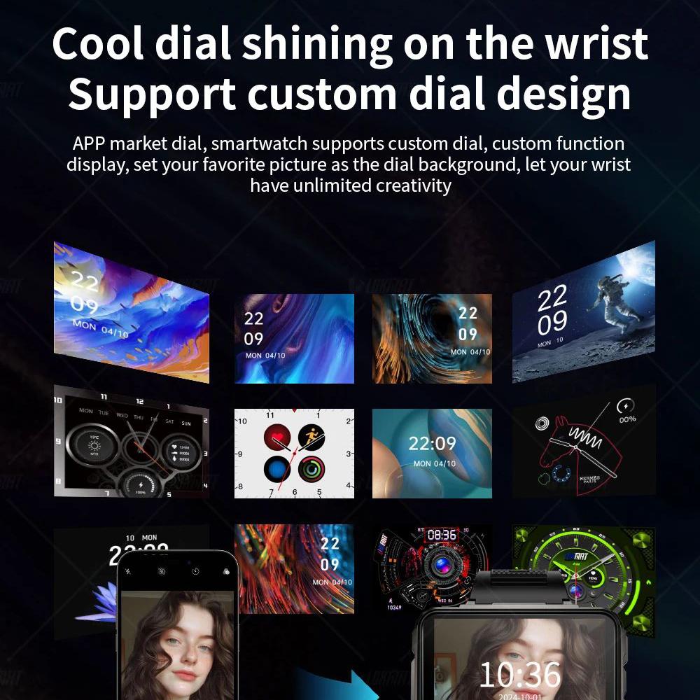 Android Smart Watch 4G SIM GPS AMOLED Display 6GB RAM 128GB ROM