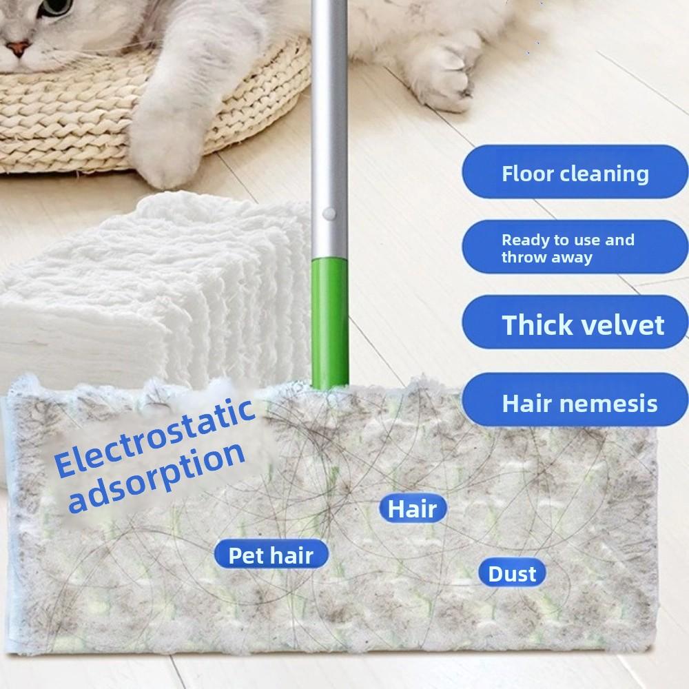 Reusable Dust Removal Paper Hands-Free Washing Floor Cleaning Artifact Lazy Mop  Floor Cleaning