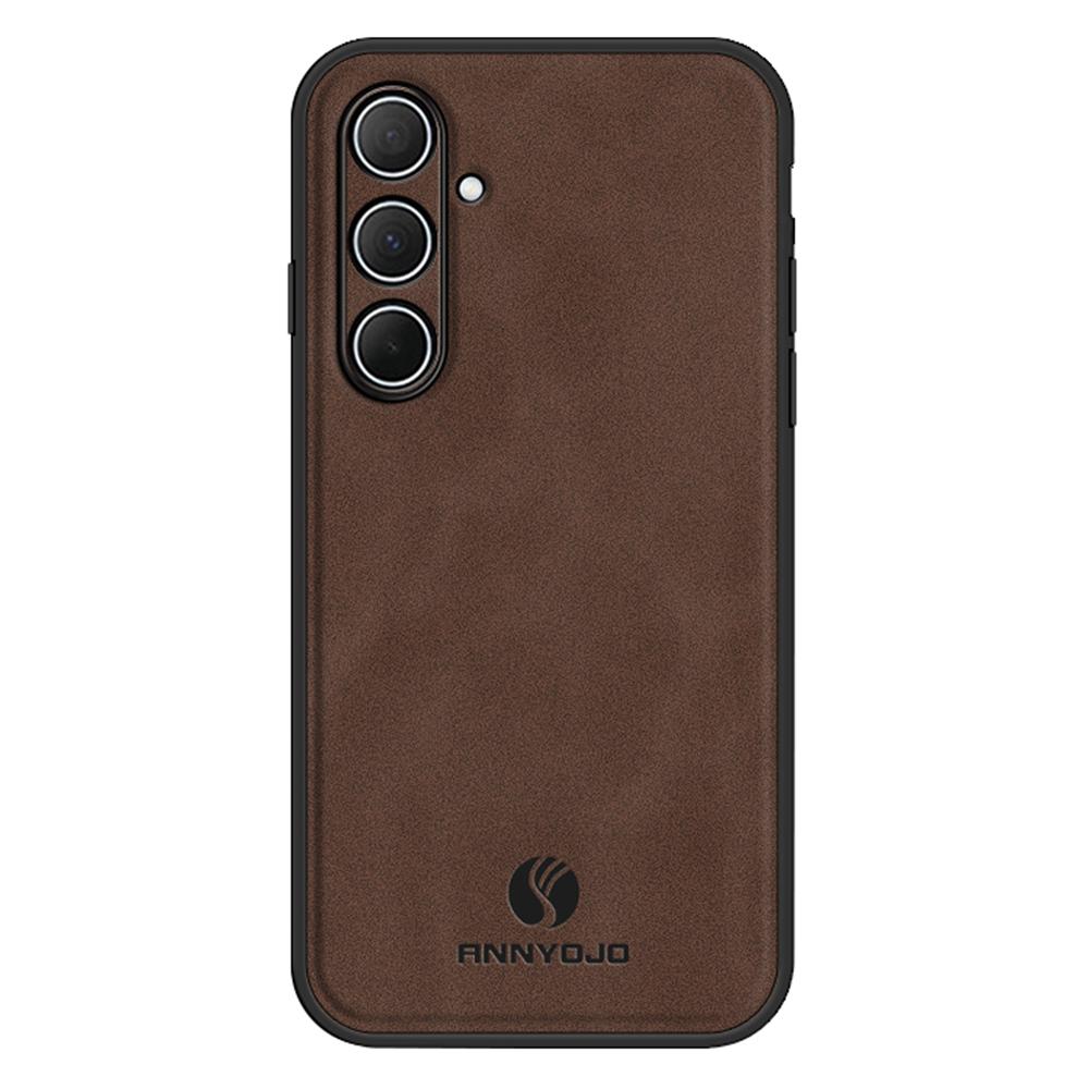 ANNYOJO For Samsung Galaxy A56 5G Case PU Leather+PC+TPU Anti Drop Phone Back Cover