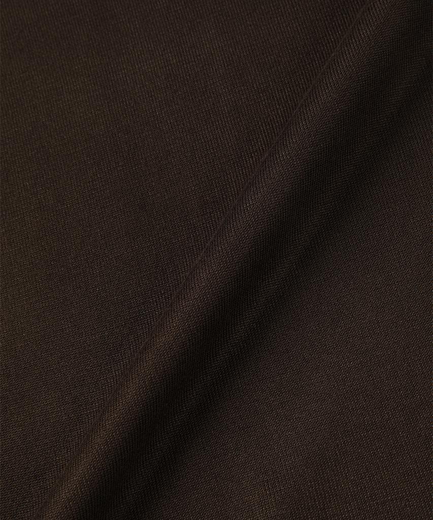 PANICALE Brown Viscose Blend Mock Neck Knit