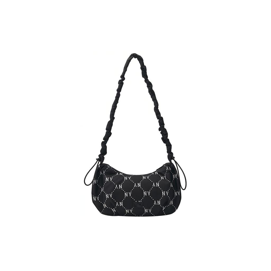 New MLB New York Yankees Polyester Shoulder Bag, Handbag, Shoulder Bag, Crossbody Bag Regular Unisex Black 3ABQS034N-50BKS