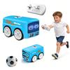 Remote Control Bus Toy Gestures Follow Automatic Obstacle Avoidance Sensor Car Toy Small Vehicle Driving Desktop Toy with Expression Light