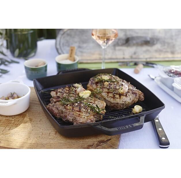 Square Zwilling Staub Grill Pan 33x33 Cm, Grey (40511-785-0)