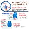PLUS (Plus) Paper Turning Finger Cot Meklicco Catch Type Mix (Ring Type Cap Type) M&L Size 1 Bag Each Total 12 Pieces Navy Blue KM-302CAR, KM-303CAR 3