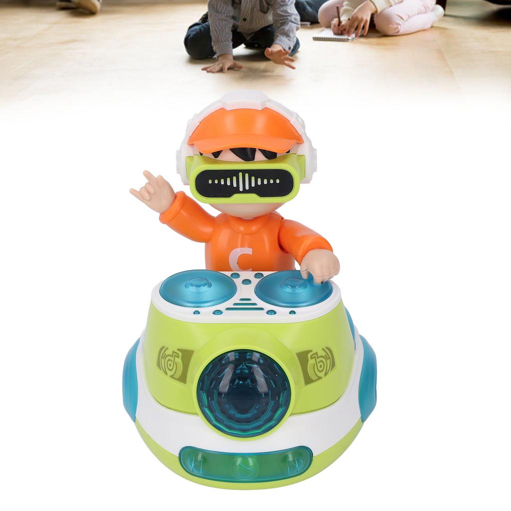DJ Bouncing   Rock Boy Dancing Toy with Music Flashing Light   Wheel Automatic Movement Robot Toy Car for Toddlers