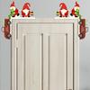 Santa Claus Door Frame Decoration Wooden Door Pendant Creative Christmas Decoration