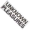 Joy Division Unknown Pleasures Woven Text Iron On Patch