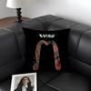 EEVISU Logo Cushion Cover Natural Linen Organic Fabric DoubleSided Printing Sofa Home Decor Gift Pillow Case