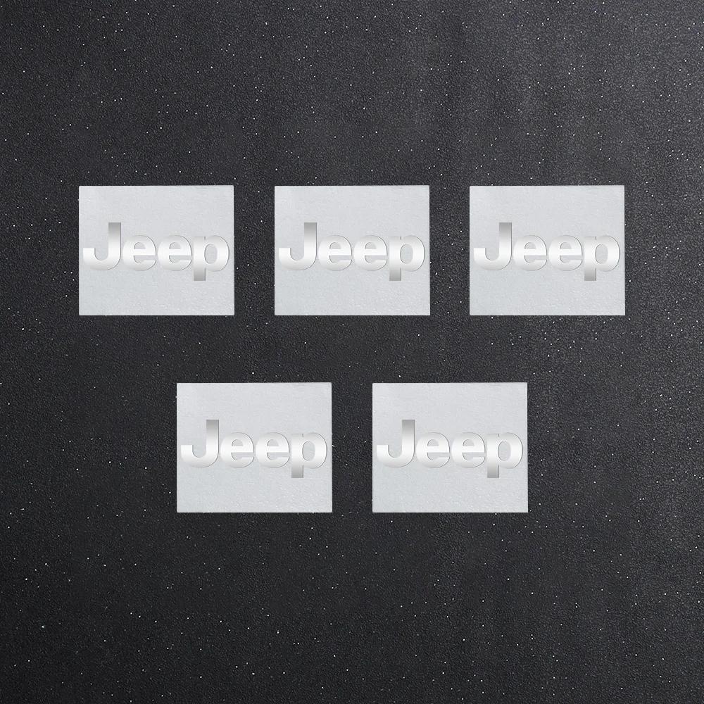 

For Jeep 2/5/10pcs 3D Aluminum Car Interior Decoration Stickers For Jeep Renegade Wrangler JK Compass Cherokee Patriot Auto S