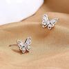 Exquisite Butterfly Stud Earrings, Spring Rain Elf Internet Celebrity Light Luxury Earrings, Super Flash Gentle Women'S Earrings