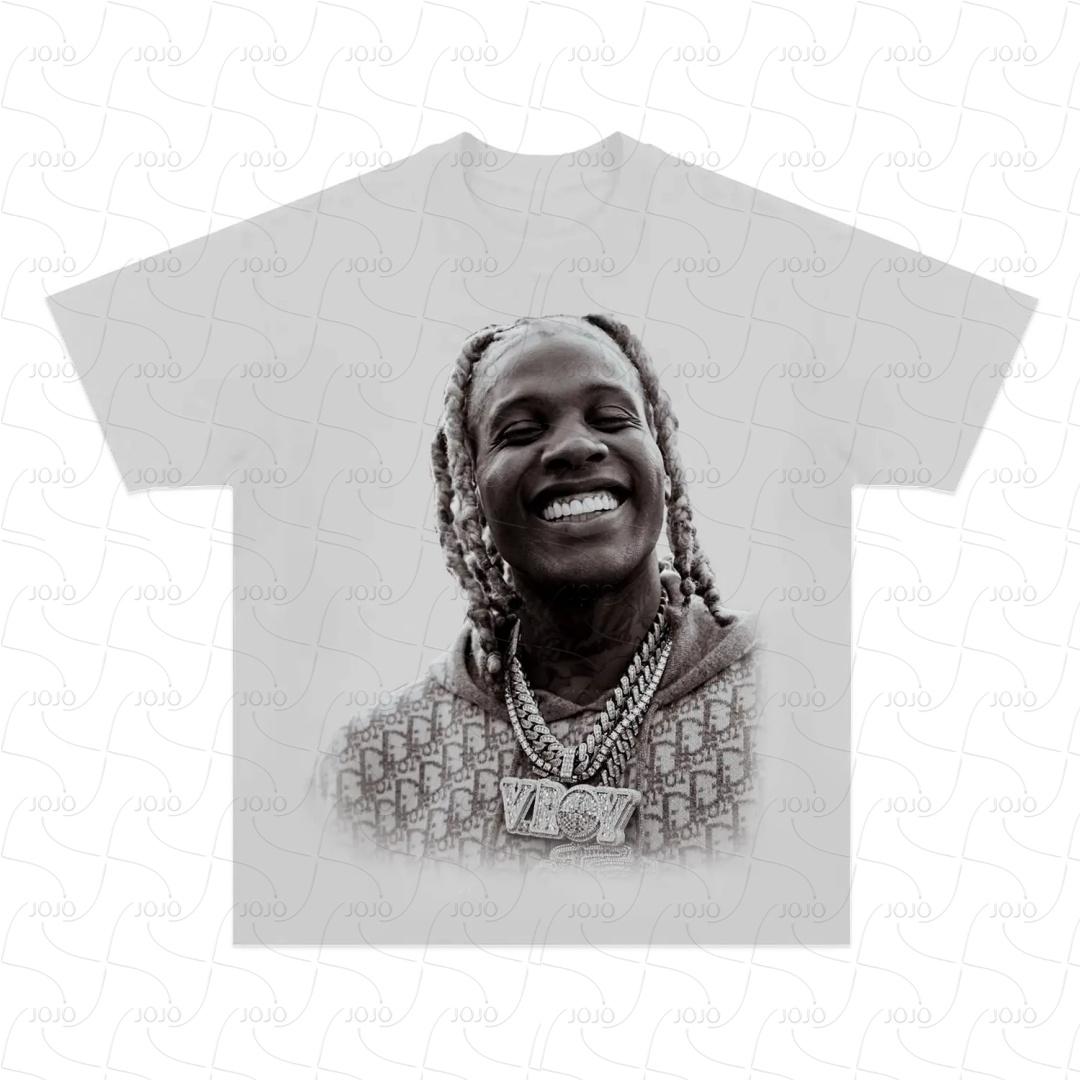 

Rapper Lil Durk Retro Graphic American T Shirt Men s Hip Hop Clothing T-Shirts Y2k Unisex Fashion Oversized Ghetto Gangster Top 4XL