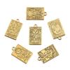 Zinc Alloy Tarot Card Pendant, 6 Styles 14x23mm, Popular In Trendy Jewelry.