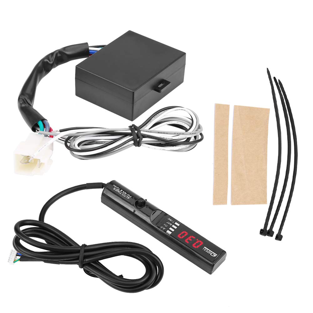Turbo Timer Kit Universal Car Auto Turbo Timer Device Turbo Digital LED Display Black Pen Control Unit (Red)