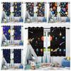 Cosmic Galaxy Planets Blackout Curtains Night Sky Stars Children Bedroom Window Decor Room Darkening Thermal Insulated Drapes