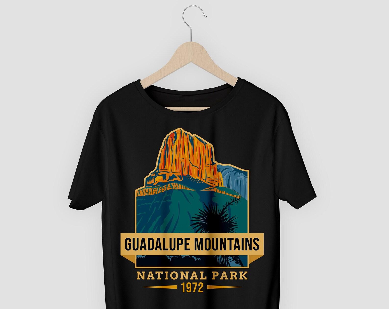 Guadalupe Mountains National Park US Vintage T-Shirt, USA Texas El Paso Parks Lover Gifts, Adventure Outdoors, Camping Hiking Travel Present 140
