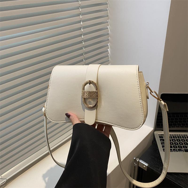 Sommer neu exquisit schlicht retro Mode lässig Textur Schulter Crossbody tragbar Unterarmtasche Frauen