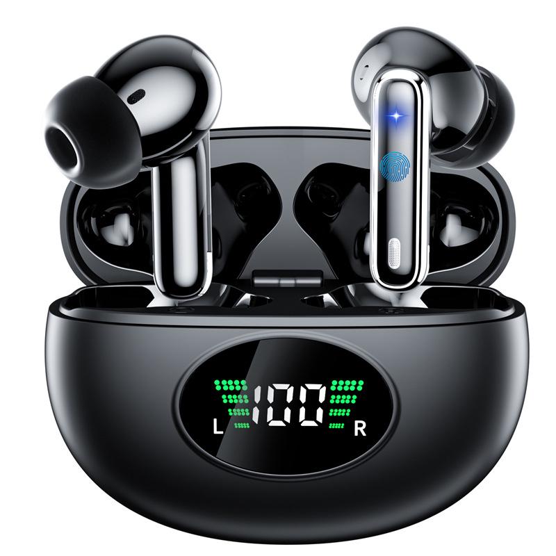 Cross-border Wireless Bluetooth In-ear Headphones with ANC, Digital Display & Long-lasting Battery Life for Sports