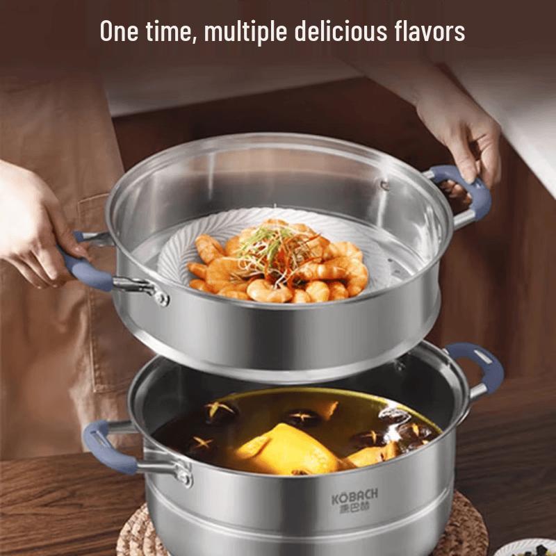 Kangbach 304 Stainless Steel 3-Layer Steamer Pot