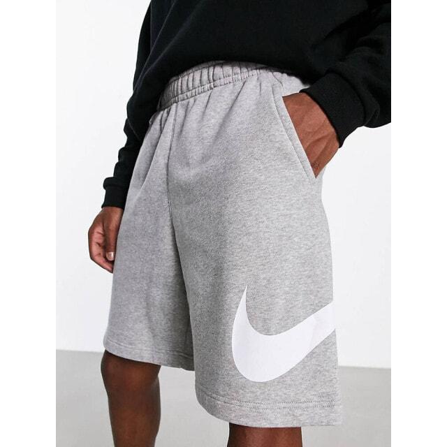 

Серые меланжевые шорты с крупным логотипом Nike Club