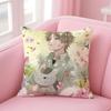 N-Natsume'S Bo-Ok Of Friends Anime Cushion Cover Pillowcase Short Plush Invisible Zipper Room Sofa Cushion Cover