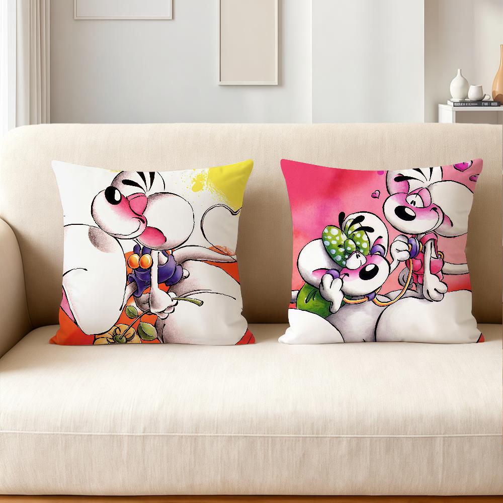 Cartoon D-Diddl Rat Pillow Case Applicable Space For Guest Rooms Interiors Cars Office House Decoration