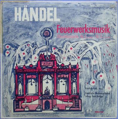 LP Record FRIEDRICH PLATH FRANKFURTER KAMMER Handel Feuerwerksmusik Oboenkonz MMS2150 Musical Masterp 1958 France Classical Used