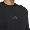 Adidas Crew Neck Solid Color Sports Training Sweatshirt Men Sweatshirt Black JZ8420
