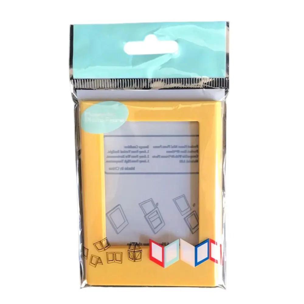 3-Inch Photo Frame Magnet Design Frame for Polaroid Photo Mini Acrylic Magnetic Picture Frames Transparent Acrylic Display Stand