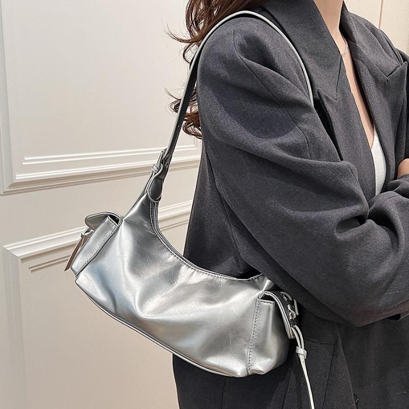 Niche Design Armpit Bag New Women's Bag Fashionable Versatile Double Pocket Large Capacity Shoulder Bag