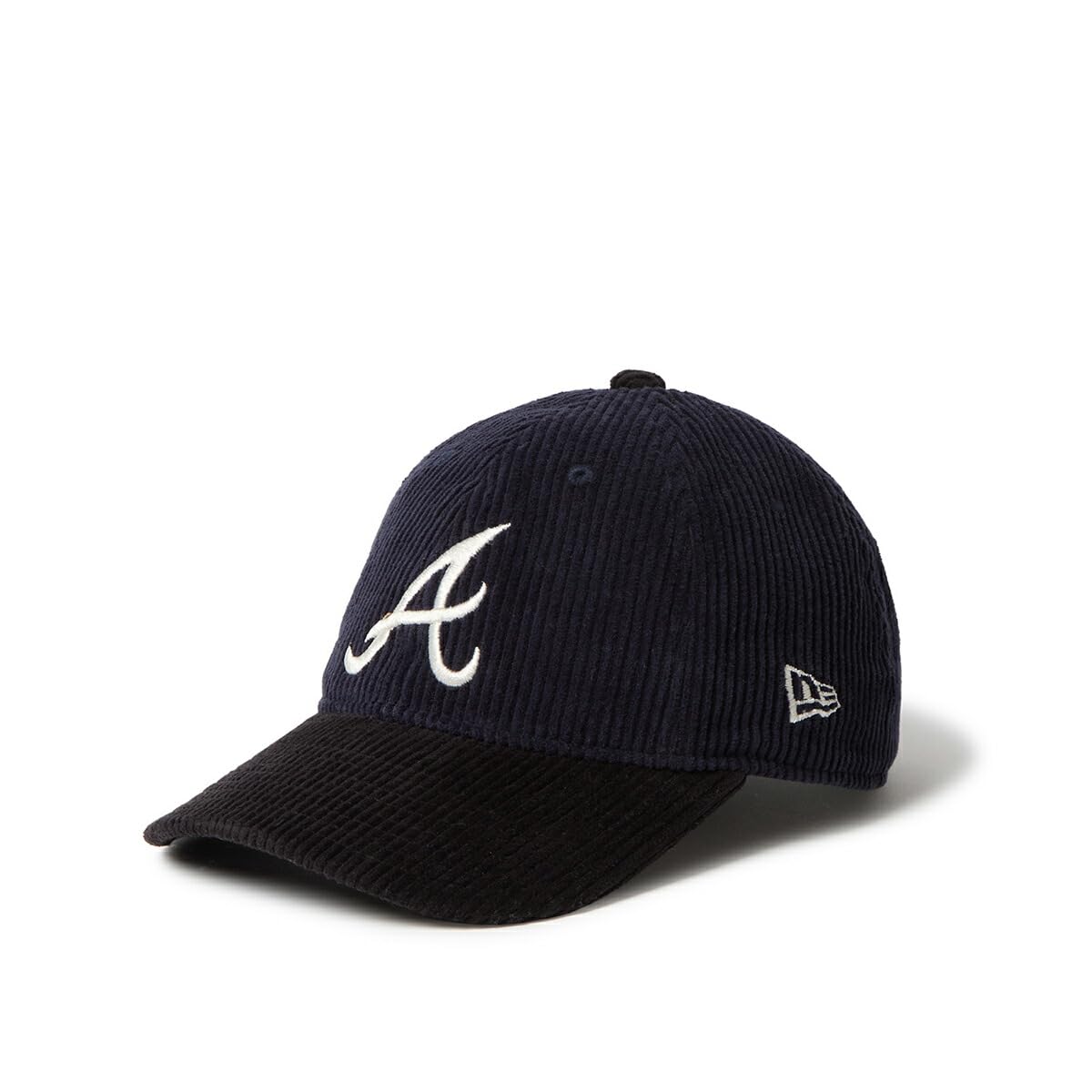 

New Era Детская кепка MLB из вельвета ATL YTH920 CORDUROY ATLBRA NVY BLK, темно-синяя, для подростков, 52-56 см,