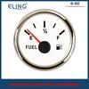 ELING 52mm (2'') Signal 0-5V Fuel Level Gauge Fuel Gauge with Red Backlight Working Volt 12V 24V for Car Boat VAN