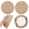 Burlap Round Placemats Jute Photo Props Party Dinner Table Decoration  Festival Home Decor