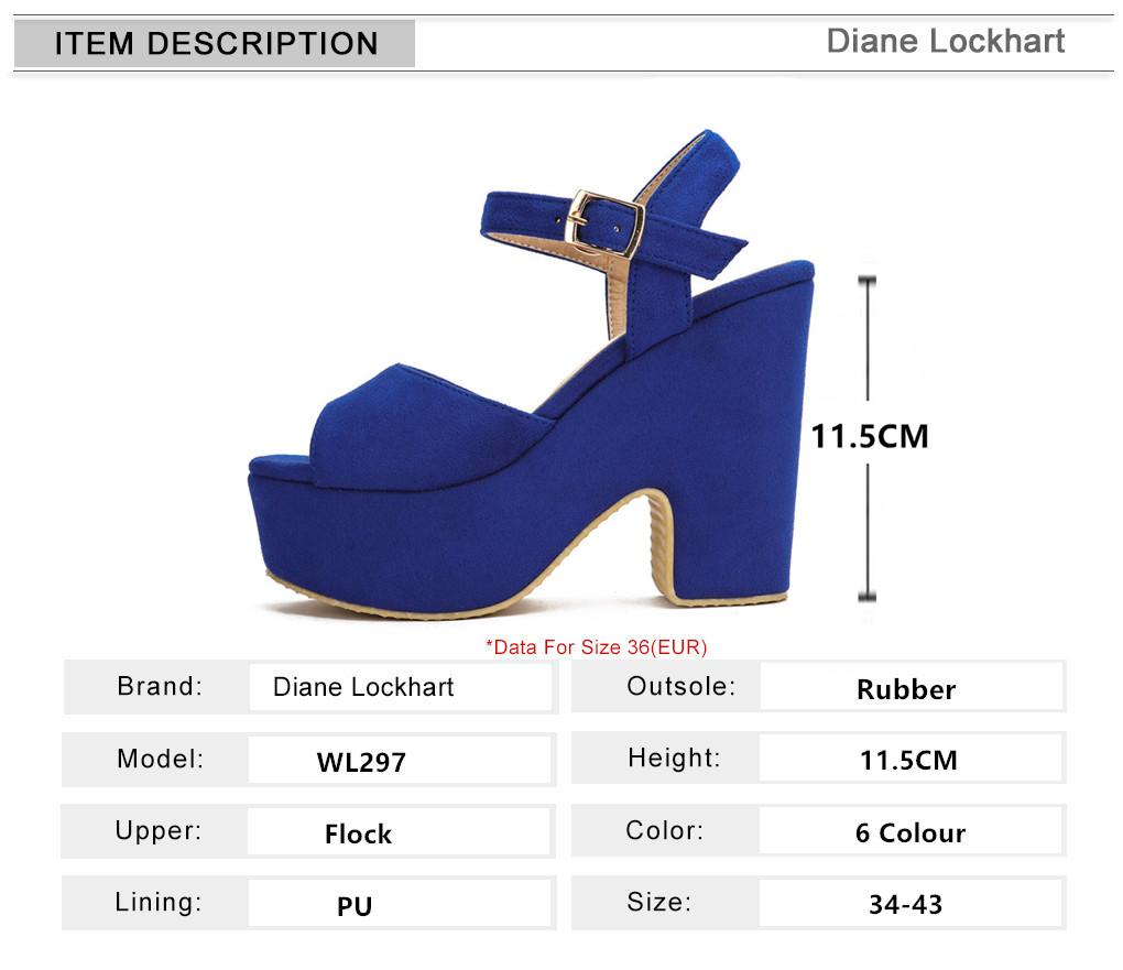 Fashion Woman Sandals High Heels Female Platform Ankle Strap Buckle Ladies Flock Wedge Shoes 2025 Summer Dropshipping Sandalias De Mujer