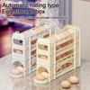 New Automatic Egg Holder 4 Tiers Large Capacity Refrigerator Storage Box Egg Container